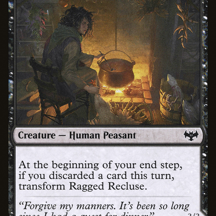 Ragged Recluse // Odious Witch (VOW-127) - Innistrad: Crimson Vow: (Double Faced Transform)