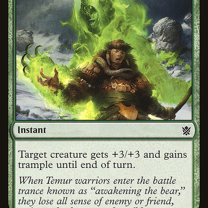 Awaken the Bear (KTK-129) - Khans of Tarkir Foil