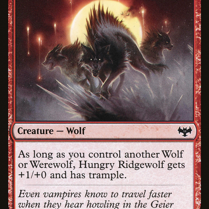 Hungry Ridgewolf (VOW-161) - Innistrad: Crimson Vow