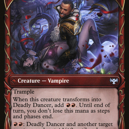 Alluring Suitor // Deadly Dancer (VOW-300) - Innistrad: Crimson Vow: (Showcase, Double Faced Transform) Foil