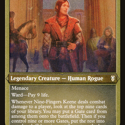 Nine-Fingers Keene (Foil Etched) (CLB-546) - Commander Legends: Battle for Baldur's Gate Foil