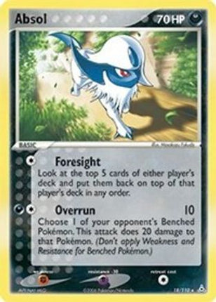 Absol 018  - Reverse Holofoil Holon Phantoms - Rare