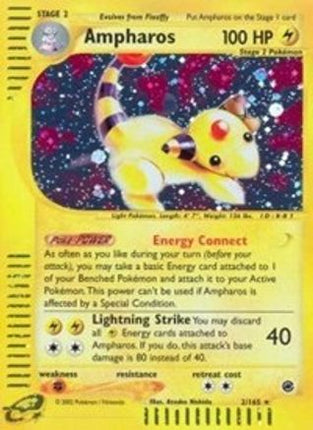 Ampharos (2) 002  - Holofoil Expedition - Holo Rare