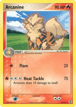Arcanine 018/112  - Reverse Holofoil FireRed & LeafGreen - Rare