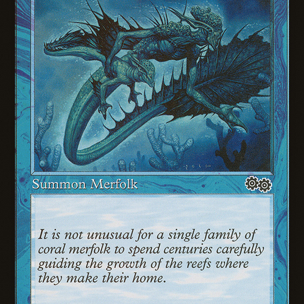 Coral Merfolk (USG-067) - Urza's Saga