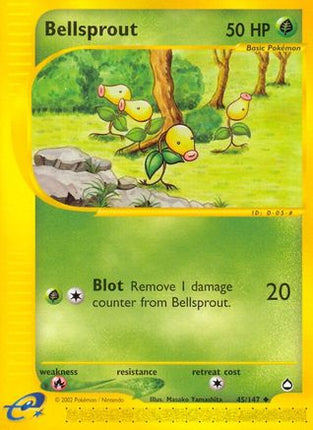 Bellsprout (45) 045  - Reverse Holofoil Aquapolis - Uncommon