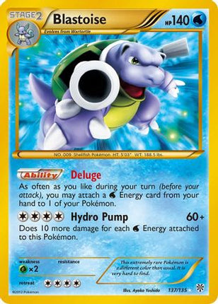 Blastoise 137  - Holofoil Plasma Storm - Secret Rare
