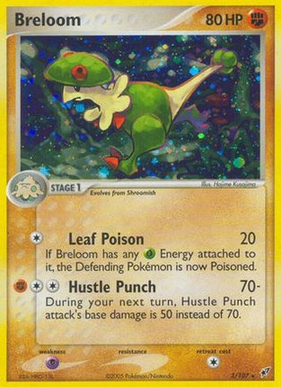 Breloom 003/107  - Holofoil Deoxys - Holo Rare