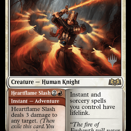 Heartflame Duelist // Heartflame Slash (PPWOE-228) - Wilds of Eldraine Promos