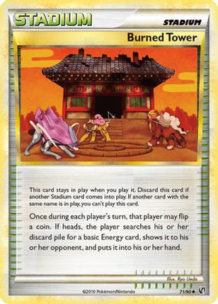 Burned Tower 071/90  - Reverse Holofoil Undaunted - Uncommon