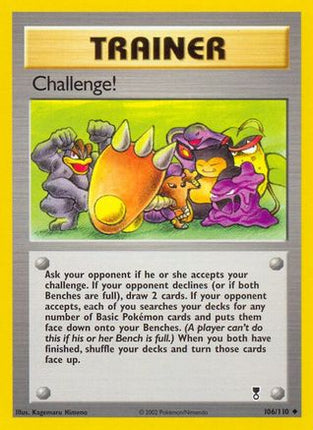 Challenge! 106/110  - Reverse Holofoil Legendary Collection - Uncommon