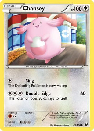 Chansey (80) 080/108  - Reverse Holofoil Dark Explorers - Common