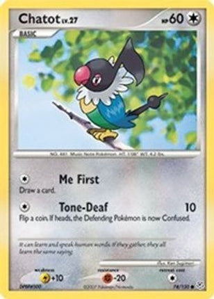 Chatot/130  - Reverse Holofoil Diamond and Pearl - Common