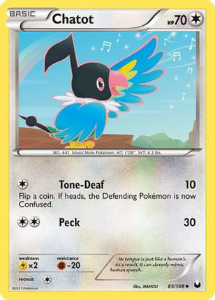 Chatot/108  - Reverse Holofoil Dark Explorers - Uncommon