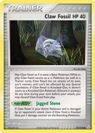 Claw Fossil/110  - Reverse Holofoil Holon Phantoms - Common