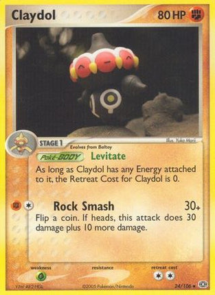 Claydol 024  - Reverse Holofoil Emerald - Uncommon