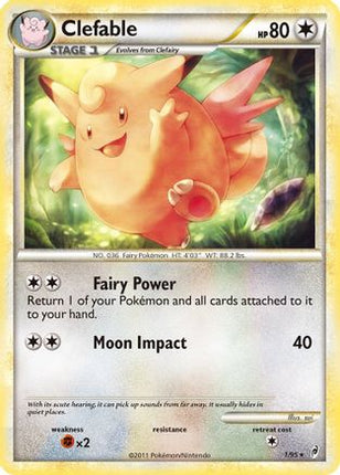 Clefable/95  - Holofoil Call of Legends - Holo Rare