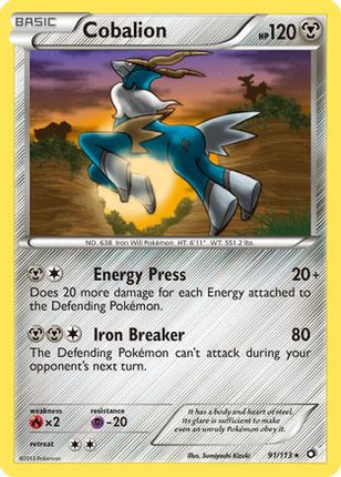 Cobalion/113  - Holofoil Legendary Treasures - Holo Rare