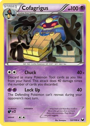 Cofagrigus/108  Dark Explorers - Rare