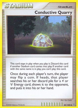 Conductive Quarry/100  - Reverse Holofoil Stormfront - Uncommon