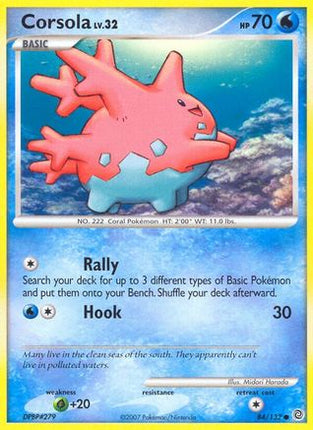 Corsola 084/132  - Reverse Holofoil Secret Wonders - Common