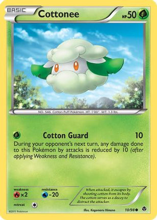 Cottonee (10)/98  - Reverse Holofoil Emerging Powers - Common