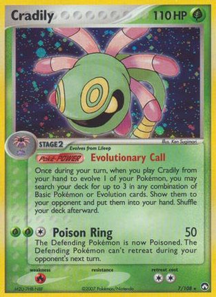 Cradily  - Holofoil Power Keepers - Holo Rare