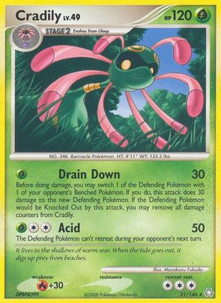 Cradily/146  - Reverse Holofoil Legends Awakened - Rare