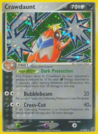 Crawdaunt 006  Deoxys - Holo Rare