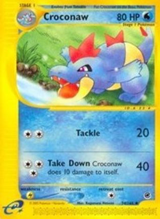 Croconaw 074/165  - Reverse Holofoil Expedition - Uncommon