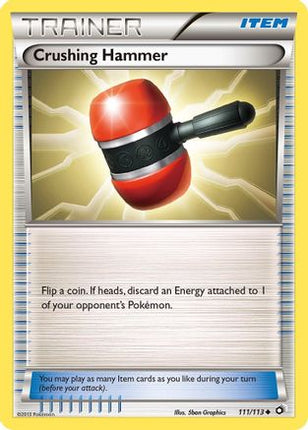 Crushing Hammer 111/113  - Reverse Holofoil Legendary Treasures - Uncommon