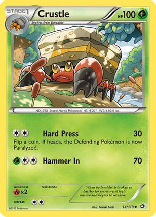Crustle/113  - Reverse Holofoil Legendary Treasures - Uncommon