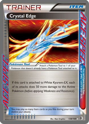 Crystal Edge/149  - Holofoil Boundaries Crossed - Rare Ace