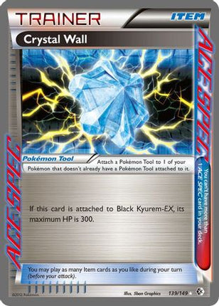 Crystal Wall/149  - Holofoil Boundaries Crossed - Rare Ace