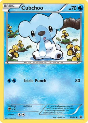 Cubchoo (29)/98  - Reverse Holofoil Emerging Powers - Common