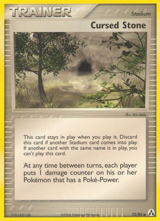 Cursed Stone 072/92  - Reverse Holofoil Legend Maker - Uncommon