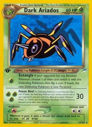 Dark Ariados/105  - 1st Edition Neo Destiny - Rare