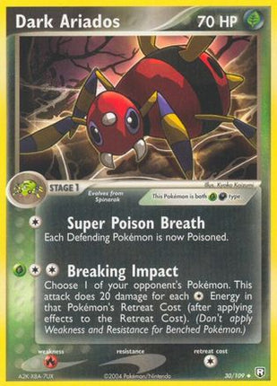 Dark Ariados 030  - Reverse Holofoil Team Rocket Returns - Uncommon