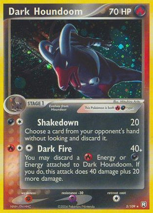Dark Houndoom 005/109  - Reverse Holofoil Team Rocket Returns - Holo Rare