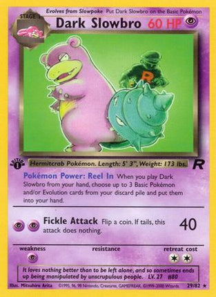 Dark Slowbro (29) 029/82  - Unlimited Team Rocket - Rare