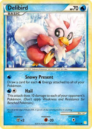 Delibird 039/123  - Reverse Holofoil HeartGold SoulSilver - Uncommon