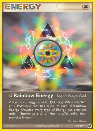 Delta Rainbow Energy/101  - Reverse Holofoil Dragon Frontiers - Uncommon