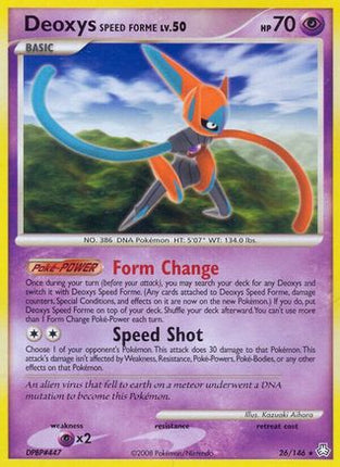 Deoxys Speed Forme/146  - Reverse Holofoil Legends Awakened - Rare