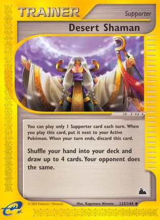 Desert Shaman 123  - Reverse Holofoil Skyridge - Uncommon