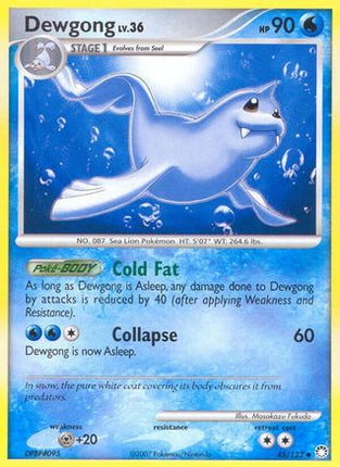 Dewgong 045/123  - Reverse Holofoil Mysterious Treasures - Uncommon