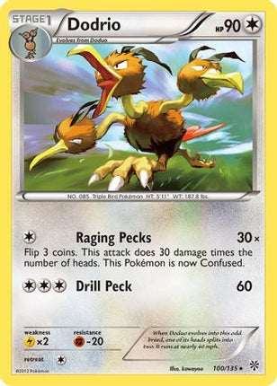 Dodrio/135  - Reverse Holofoil Plasma Storm - Rare