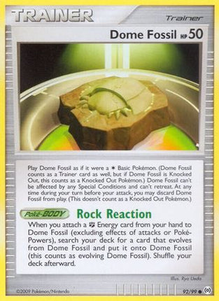 Dome Fossil/99  - Reverse Holofoil Arceus - Common