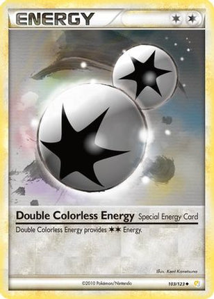 Double Colorless Energy 103/123  HeartGold SoulSilver - Uncommon