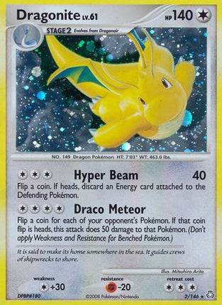 Dragonite 002  - Reverse Holofoil Legends Awakened - Holo Rare