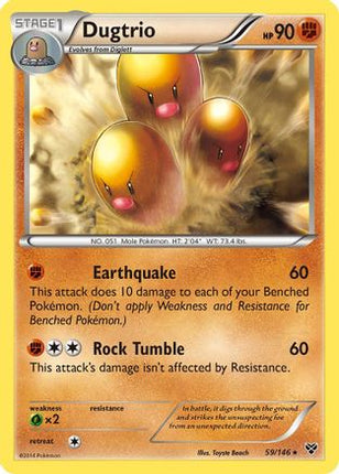 Dugtrio/146  - Reverse Holofoil XY Base Set - Rare